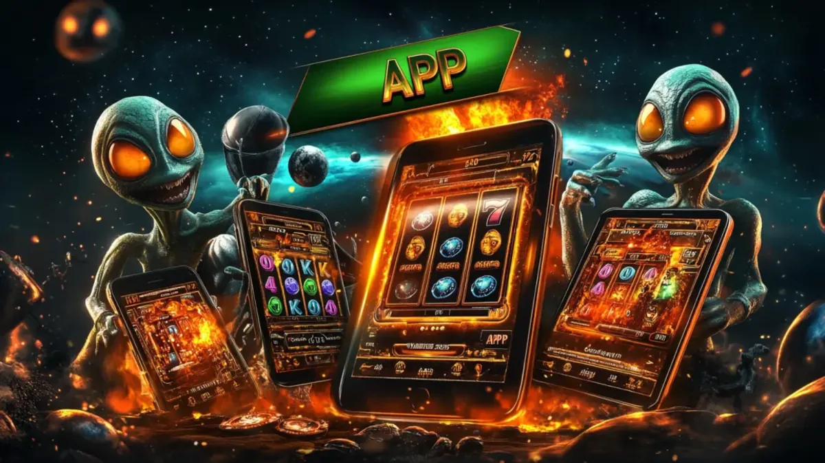 Saheb88 mobile app alien characters space themed slots