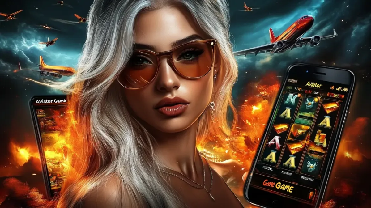 Saheb88 aviator slot game woman sunglasses planes explosion