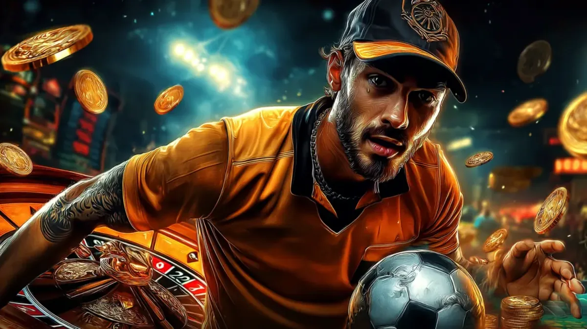 Saheb88 sports betting man orange jersey soccer roulette coins